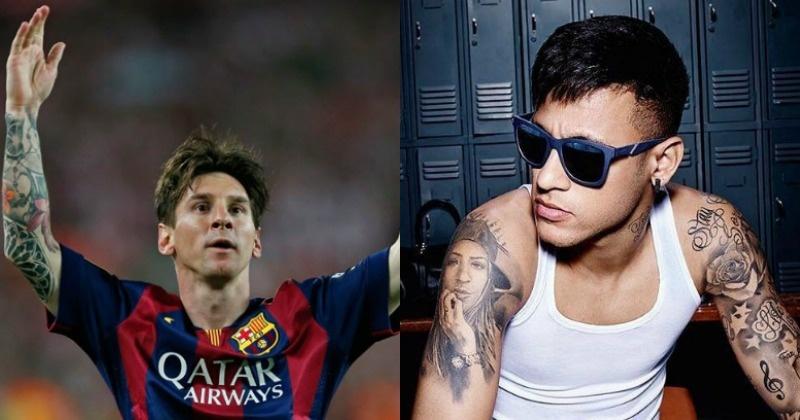 Someone did a drawing of soccer player Leo Messi and in the drawing his Jesus  tattoo looks kinda like Arin  rgamegrumps